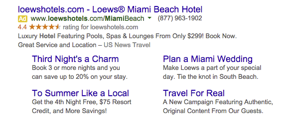 Branded Hotel PPC Campaign
