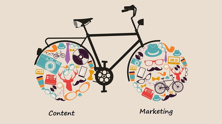 content marketing bicycle