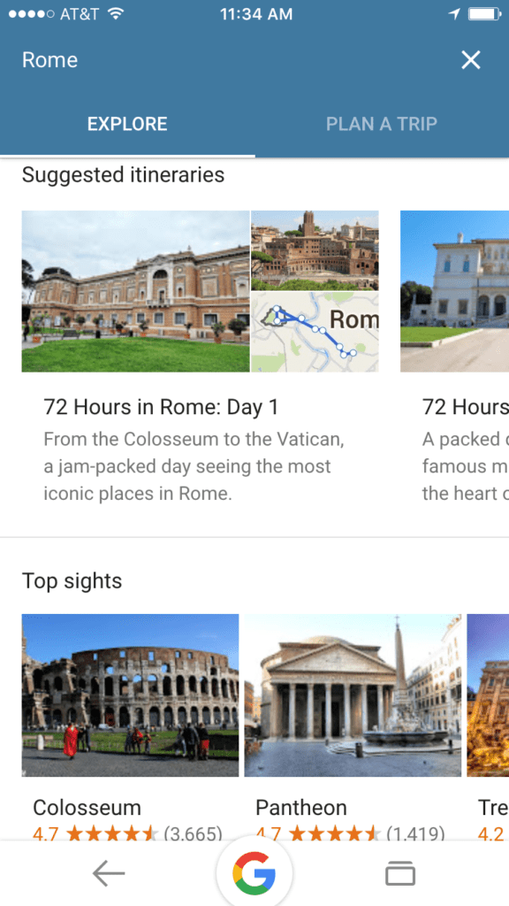 Explore Google Destination