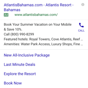 Mobile PPC SERP