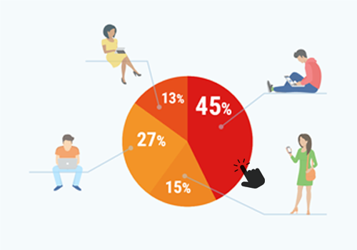 Segmentation pie chart.