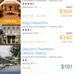 Priceline App Hotel List View
