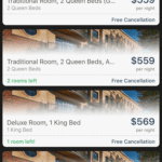 Hotel Listing Screen