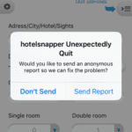 hotelsnapper app quit