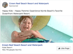 facebook like ad