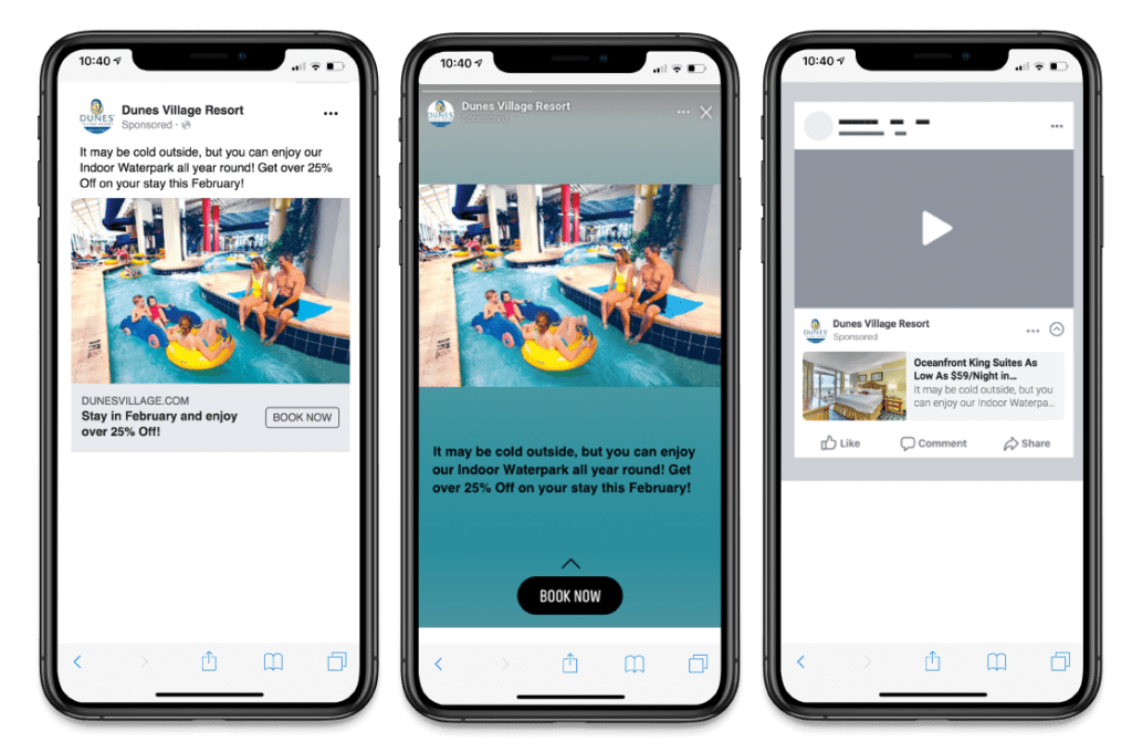Hotel Marketing With Facebook Ads - Dunes Village Example