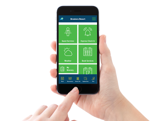 Hotel Mobile App in hand